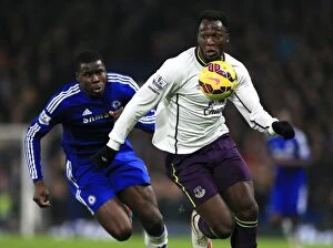 Images Dated 11th February 2015: Intense Rivalry: Zouma vs. Lukaku - Premier League Showdown: Chelsea vs. Everton