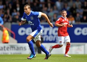 Images Dated 14th July 2012: Jack Rodwell in Action: Everton's Pre-Season Triumph over Morecambe at Globe Arena