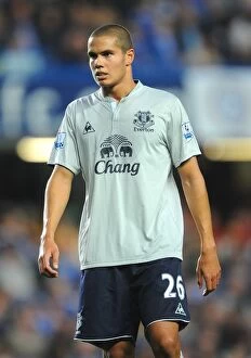 Images Dated 15th October 2011: Jack Rodwell at Stamford Bridge: Everton vs Chelsea, Barclays Premier League (15 October 2011)