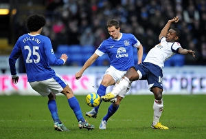 FA Cup Prints: Jagielka and Fellaini Stop Marvin Sordell: Everton's FA Cup Victory over Bolton Wanderers