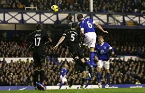 Images Dated 26th December 2012: Jagielka Scores Everton's Second: Everton 2-1 Wigan Athletic (Barclays Premier League)