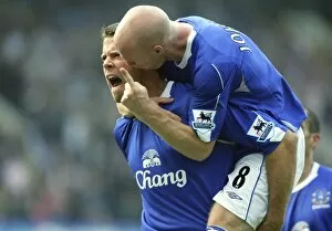 Everton v Wigan Collection: James Beattie and Andy Johnson