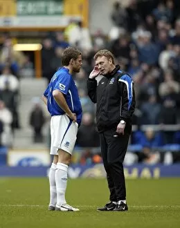 Everton v Fulham Collection: James Beattie and David Moyes
