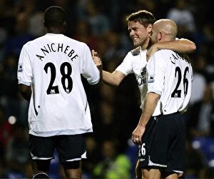 Peterborough v Everton Collection: James Beattie of Everton celebrates after scoring the first goal