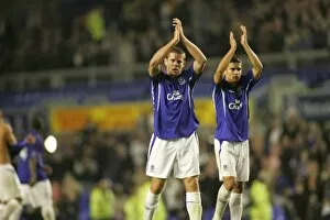 Everton in Europe Gallery: James Beattie and Tim Cahill