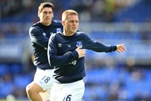 Images Dated 18th October 2014: James McCarthy of Everton Gears Up for Premier League Showdown against Aston Villa at Goodison Park