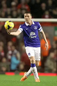 Liverpool 4 V Everton 0 : Anfield : 28-01-2014 Prints: James McCarthy and Everton's Disappointing Showing in Liverpool's 4-0 Barclays Premier League Victory