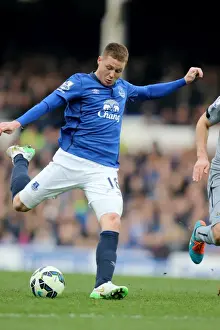 Everton V Newcastle United - Goodison Park Prints: James McCarthy Scores the Opener: Everton vs Newcastle United