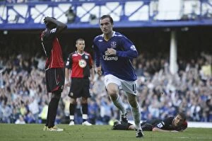 Everton v Blackburn Collection: James McFadden's Debut Goal: Everton's Thrilling Victory Over Blackburn Rovers in the 2007-08