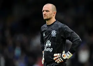 Jan Mucha in Action: Everton FC's Goalkeeper During Pre-Season Friendly vs Bury at Gigg Lane (15 July 2011)