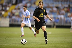Pre Season Friendly - Malaga CF V Everton - La Rosaleda Stadium Prints: Jelavic in Action: Everton vs Malaga CF - Pre-Season Friendly at La Rosaleda Stadium