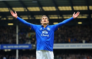 28 April 2012 V Fulham, Goodison Park Prints: Jelavic Brace: Everton's Victory Over Fulham (April 28, 2012, Barclays Premier League)