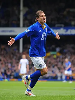 28 April 2012 V Fulham, Goodison Park Prints: Jelavic Doubles Up: Everton's Victory Moment (28 April 2012 v Fulham, Goodison Park)