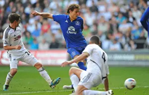 24 March 2012 V Swansea City, Liberty Stadium Prints: Jelavic Scores Everton's Second Goal Against Swansea City in Barclays Premier League (24 March 2012)