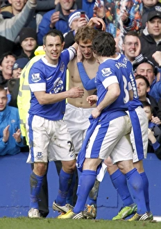 Everton 2 V Manchester City 0 : Goodison Park : 16-03-2013 Prints: Jelavic Strikes Again: Everton Takes 2-0 Lead Over Manchester City (Premier League)