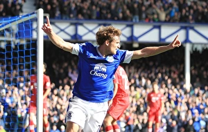 Everton 3 V Southampton 1 : Goodison Park : 29-09-2012 Prints: Jelavic's Hat-Trick: Everton's Glorious 3-1 Victory over Southampton (September 29)