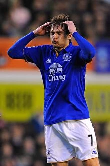 Images Dated 10th March 2012: Jelavic's Last-Minute Thriller: Everton's Dramatic Victory Over Tottenham in the Premier League