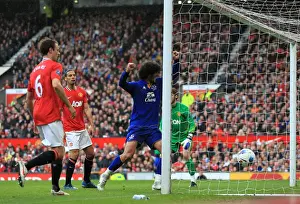 22 April 2012 V Manchester United, Old Trafford Prints: Jelavic's Stunner: Everton's Thrilling Opener Against Manchester United (April 2012)