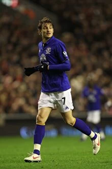 Images Dated 13th March 2012: Jelavic's Stunner: Everton's Upset Win Over Liverpool (13 March 2012, Anfield)