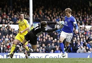 Images Dated 2nd March 2013: Jelavic's Thrilling Goal: Everton vs. Reading, Barclays Premier League (3-1)