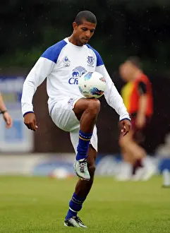 15 July 2011 Bury V Everton Prints: Jermaine Beckford in Action: Everton's Pre-Season Thriller at Bury (15 July 2011)
