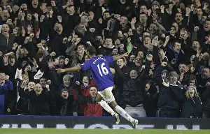 05 February 2011 Everton V Blackpool Prints: Jermaine Beckford's Game-Winning Goal: Everton FC vs Blackpool (Premier League)