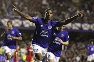 Carling Cup Prints: Jermaine Beckford's Penalty Seals Everton's Carling Cup Victory over Huddersfield Town (25 August 2010)