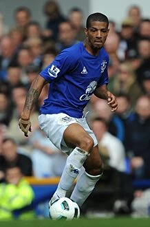 Images Dated 16th April 2011: Jermaine Beckford's Thrilling Performance: Everton vs. Blackburn Rovers