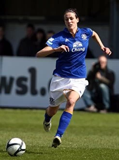 Images Dated 6th May 2012: Jill Scott of Everton Ladies in Action at Goodison Park (6 May 2012): Everton Ladies vs