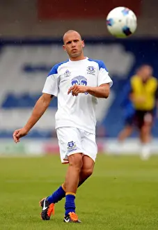 15 July 2011 Bury V Everton Prints: John Heitinga in Action: Everton FC's Pre-Season Battle at Bury (15 July 2011)