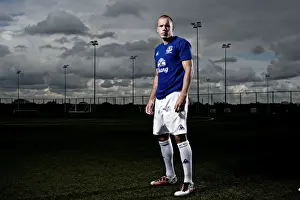 John Heitinga Prints: John Heitinga: Unyielding Dutch Defender of Everton Football Club