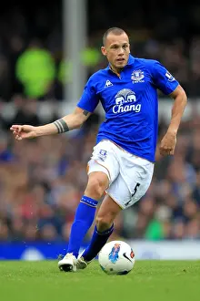 29 October 2011, Everton V Manchester United Prints: John Heitinga's Defiant Performance: Everton vs Manchester United