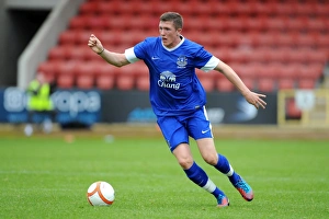 Season 2012-13 Prints: John Lundstram Leads Everton Reserves in Pre-Season Friendly at Firhill Stadium Against Partick Thistle