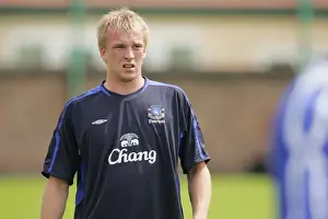 John Ruddy Prints: John Ruddy: Intense Concentration during Everton Training