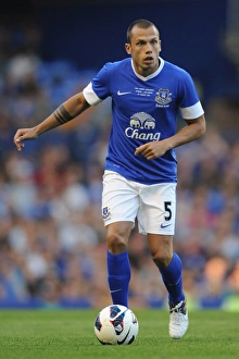 Pre Season Friendly - Everton V AEK Athens - Goodison Park Prints: Johnny Heitinga in Action: Everton FC vs AEK Athens Pre-Season Friendly at Goodison Park