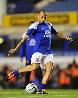 Images Dated 21st September 2011: Johnny Heitinga in Action: Everton vs. West Bromwich Albion, Carling Cup Round 3