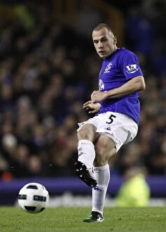 Images Dated 9th March 2011: Johnny Heitinga: In Action for Everton vs Birmingham City, Barclays Premier League (09 Mar 2011)