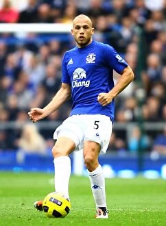 Images Dated 30th October 2010: Johnny Heitinga in Action: Everton vs Stoke City, Barclays Premier League (30 October 2010)