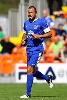 Images Dated 5th August 2012: Johnny Heitinga Leads Everton in Keith Southern's Testimonial Match vs. Blackpool at Bloomfield Road