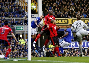 Framed Print : Johnny Heitinga Scores the First Goal for Everton Against Tamworth in FA Cup Round 3 (07 January 2012) Framed Print : Johnny Heitinga Scores the First Goal for Everton Against Tamworth in FA Cup Round 3 (07 January 2012)