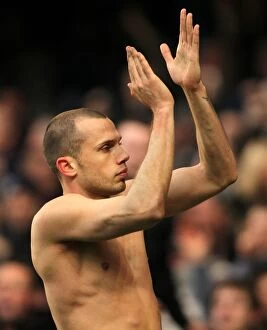 Images Dated 19th February 2011: Johnny Heitinga's Glory: Everton's FA Cup Upset Over Chelsea at Stamford Bridge (February 19, 2011)