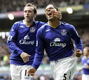 Joleon Lescott Scores First Goal for Everton Against Middlesbrough in Premier League (30/9/07)