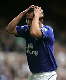Images Dated 16th August 2008: Jose Baxter's Disappointment: Everton's Loss to Blackburn Rovers (16/8/08)