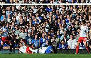 Images Dated 20th September 2009: Joseph Yobo Scores the Third Goal: Everton FC vs. Blackburn Rovers, Barclays Premier League