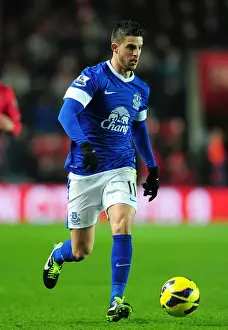 Southampton 0 V Everton 0 : St. Mary's : 21-01-2013 Prints: Kevin Mirallas Leadership: Everton's Defensive Stalemate at St