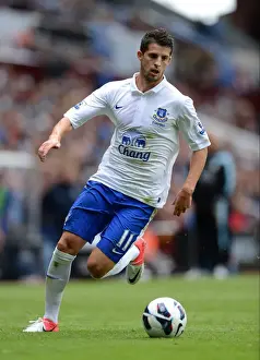 Aston Villa 1 V Everton 3: Villa Park: 25-08-2012 Prints: Kevin Mirallas Scores the Game-Winning Goal: Everton's 3-1 Triumph over Aston Villa (Barclays Premier League)