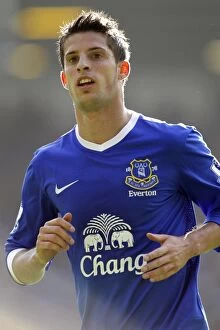 Images Dated 29th September 2012: Kevin Mirallas Scores the Third Goal in Everton's 3-1 Victory over Southampton at Goodison Park
