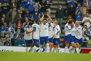 Portsmouth Prints: Key Moments: Tim Cahill's Goal Celebration at Fratton Park - Portsmouth vs