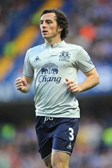 Leighton Baines in Action: Everton vs. Chelsea, Barclays Premier League (15 October 2011)
