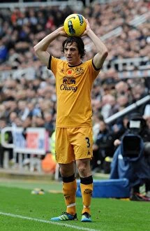 Images Dated 5th November 2011: Leighton Baines in Action: Everton vs. Newcastle United, Premier League (November 2011) - St
